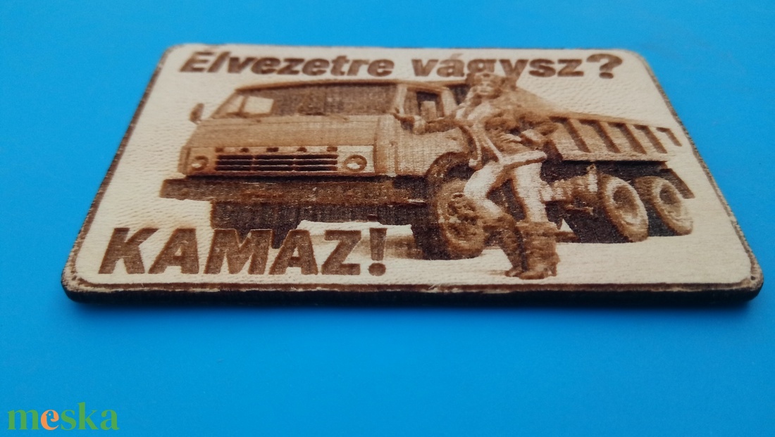 Kamaz mintás hűtőmágenes. Élvezetre vágysz? felirattal, lánnyal. - otthon & életmód - konyhafelszerelés, tálalás - konyhai dekoráció - hűtőmágnes - Meska.hu