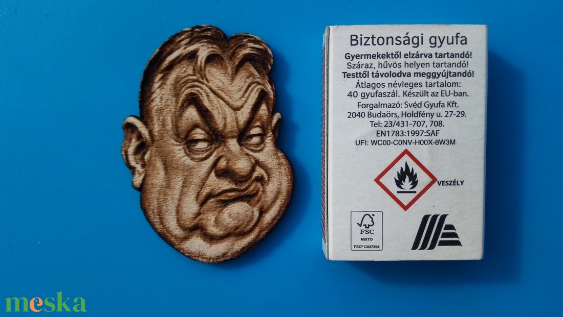 Orbán Viktor karikatúra Hűtőmágnes. Két féle. - otthon & életmód - konyhafelszerelés, tálalás - konyhai dekoráció - hűtőmágnes - Meska.hu