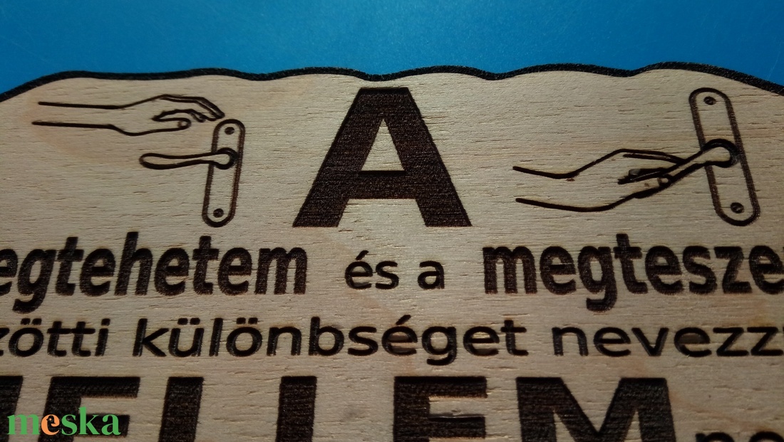 Bölcsesség tábla.  Bölcselet a becsületről, gyerekeknek, felnőtteknek, otthonba, iskolába. - otthon & életmód - dekoráció - kép & falikép - fából készült kép - Meska.hu