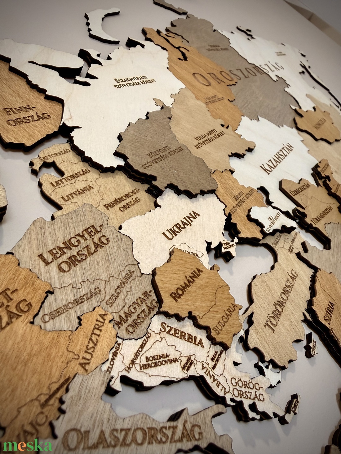 Európa térkép - otthon & életmód - dekoráció - fali és függő dekoráció - térkép - Meska.hu