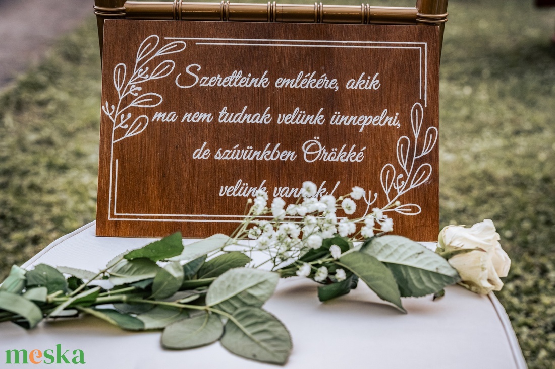 Esküvői tábla - esküvő - dekoráció - helyszíni dekor - Meska.hu