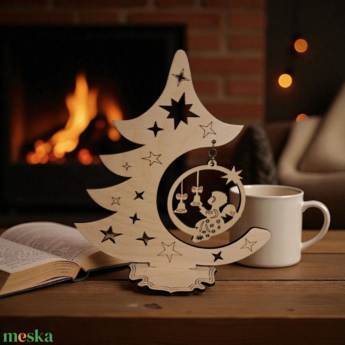 Fenyő - karácsony - adventi díszek - adventi ablakdekoráció - Meska.hu