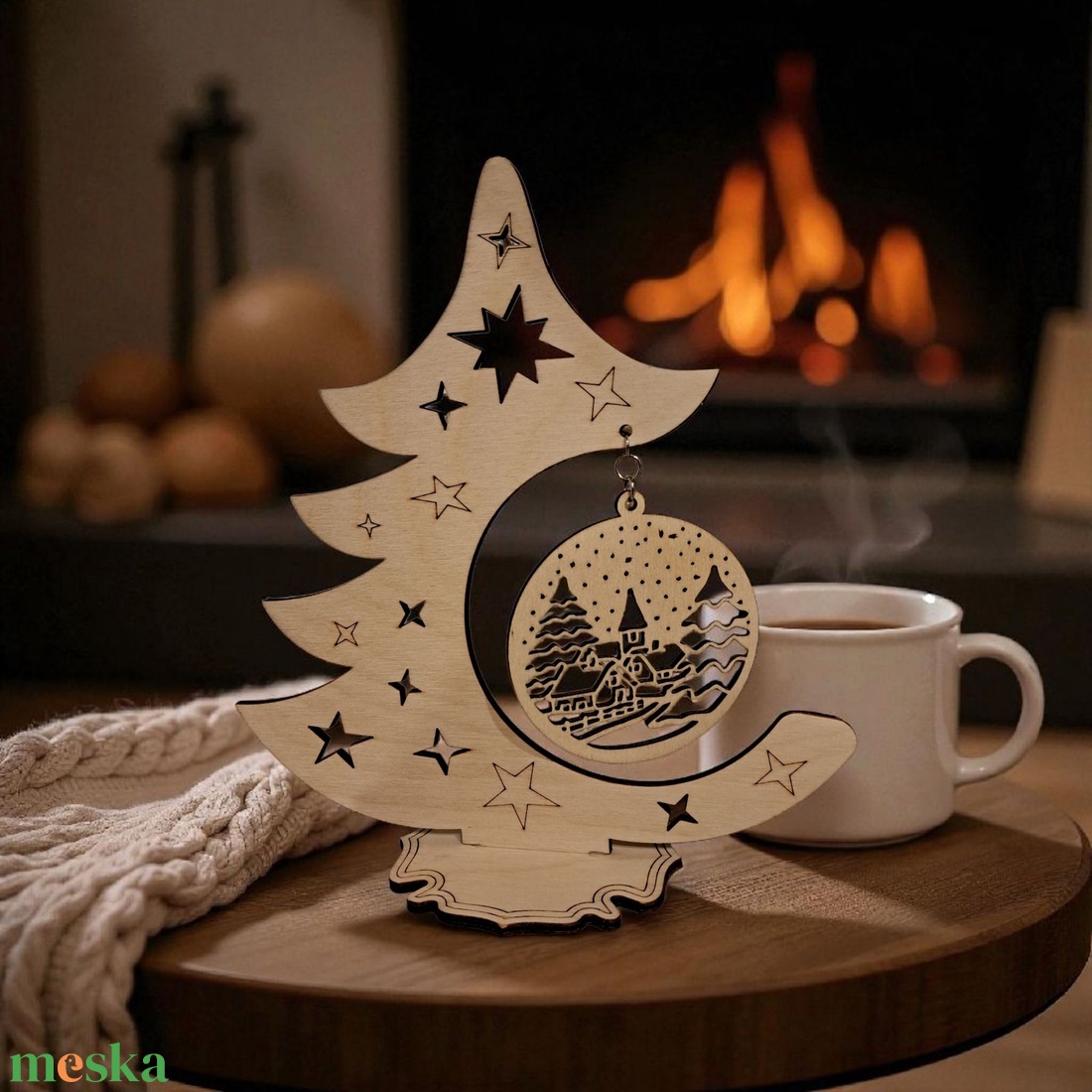 Fenyő - karácsony - adventi díszek - adventi ablakdekoráció - Meska.hu