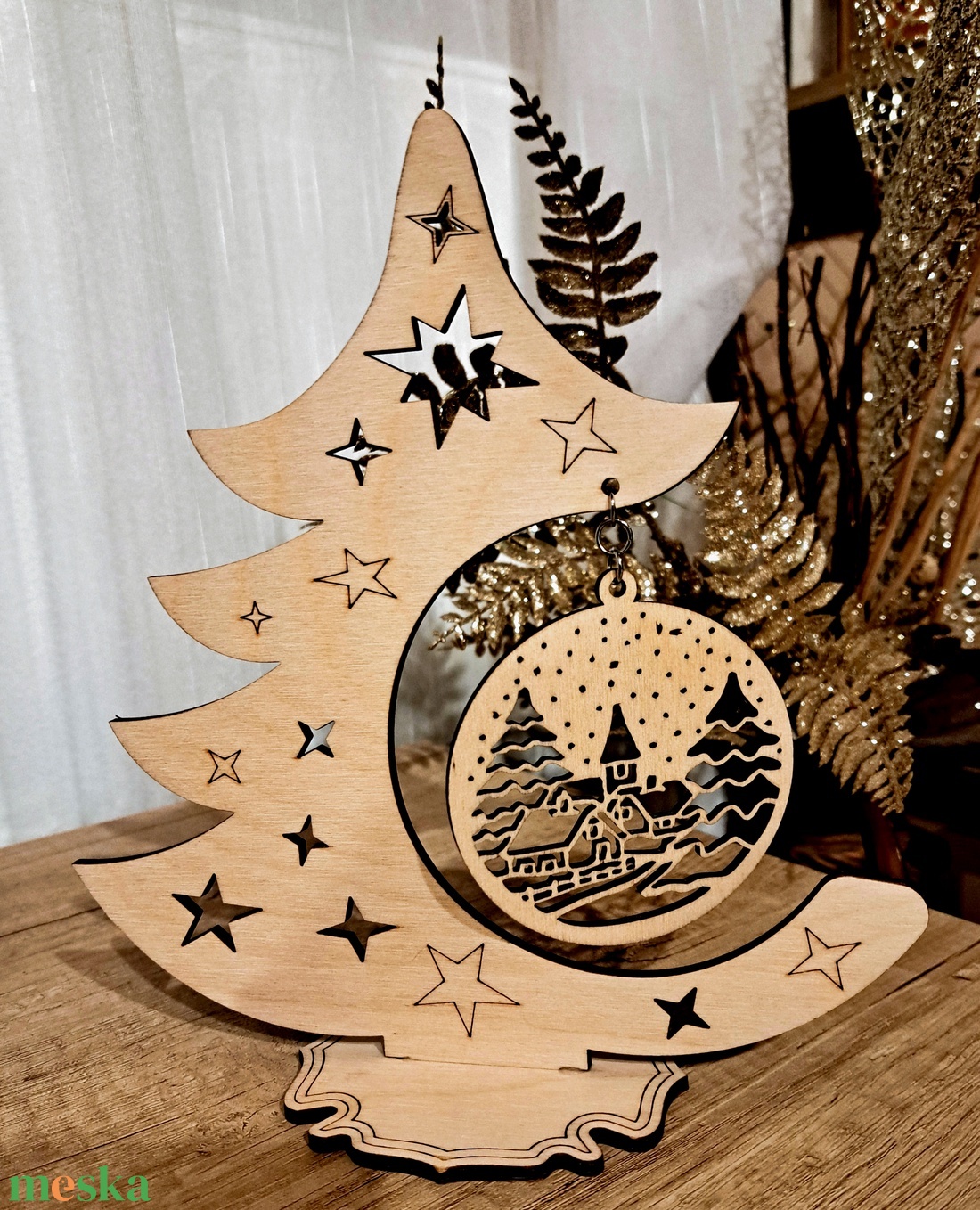 Fenyő - karácsony - adventi díszek - adventi ablakdekoráció - Meska.hu