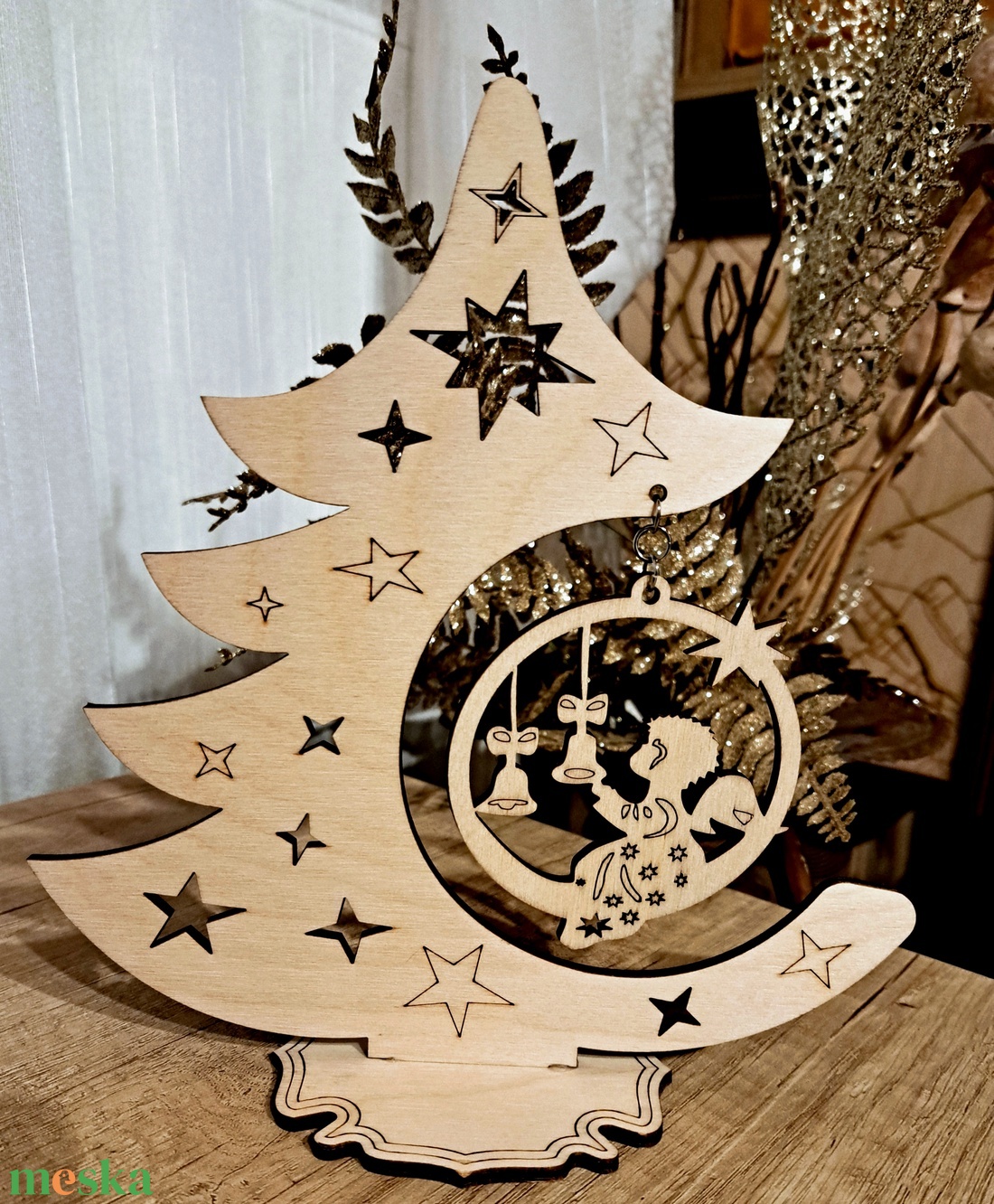 Fenyő - karácsony - adventi díszek - adventi ablakdekoráció - Meska.hu