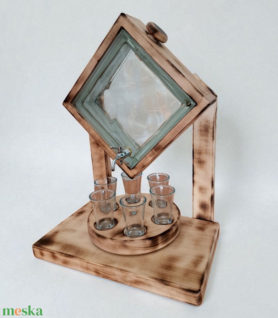 Pörgetős italadagoló  - karácsony - karácsonyi ajándékozás - karácsonyi ajándékcsomagolás - Meska.hu