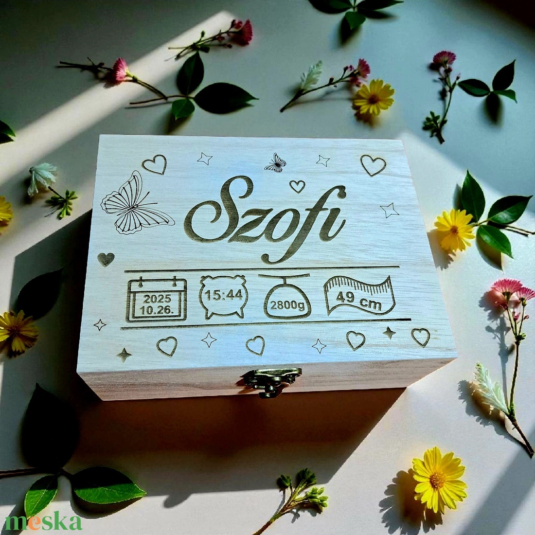 Baba emlékőrző doboz - játék & sport - babalátogató ajándékcsomag - Meska.hu