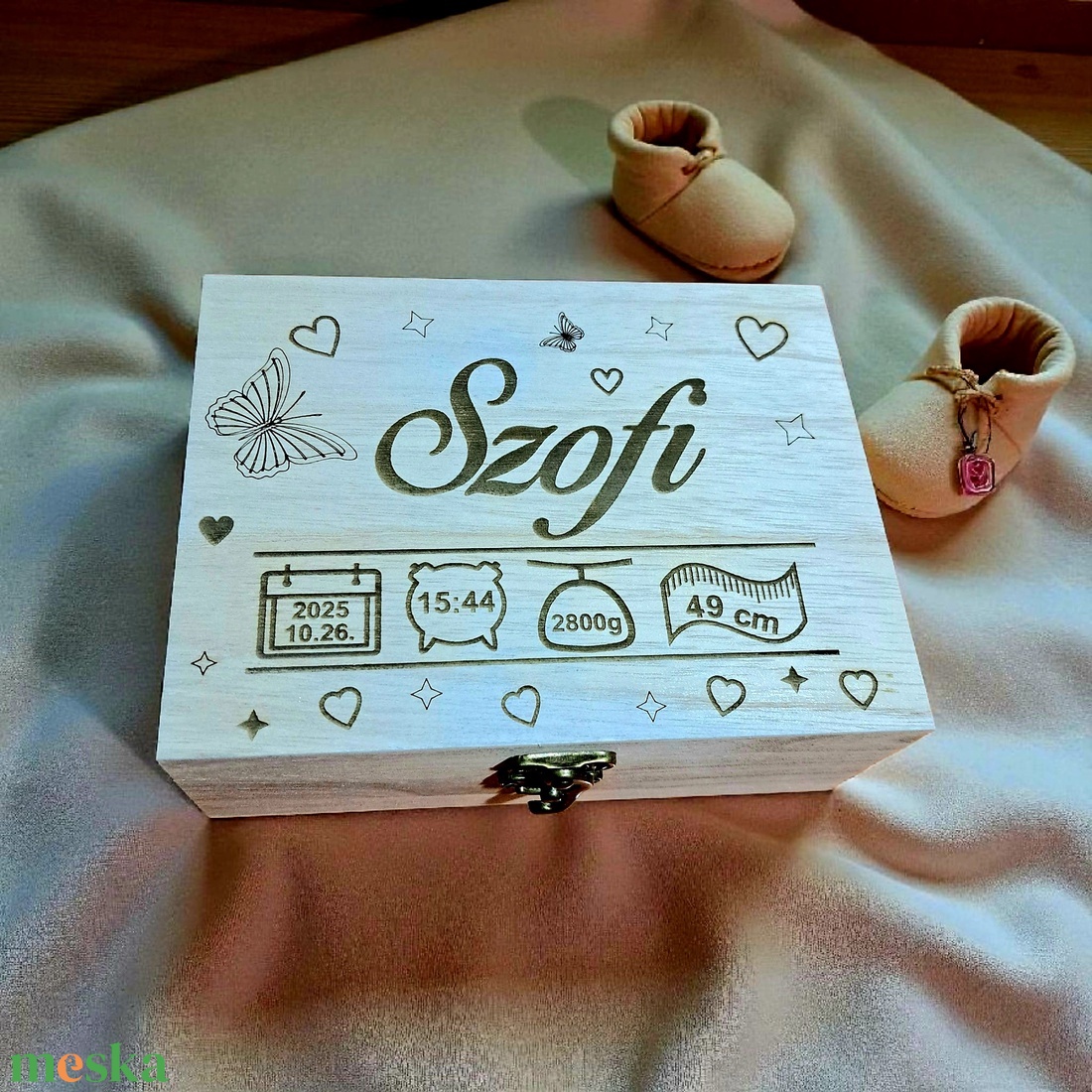 Baba emlékőrző doboz - játék & sport - babalátogató ajándékcsomag - Meska.hu