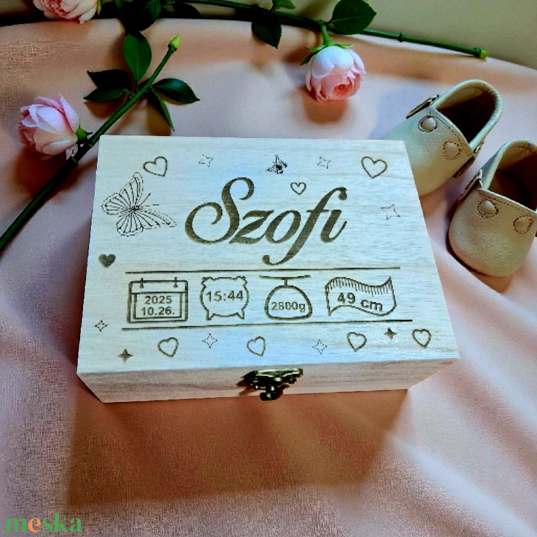 Baba emlékőrző doboz - játék & sport - babalátogató ajándékcsomag - Meska.hu