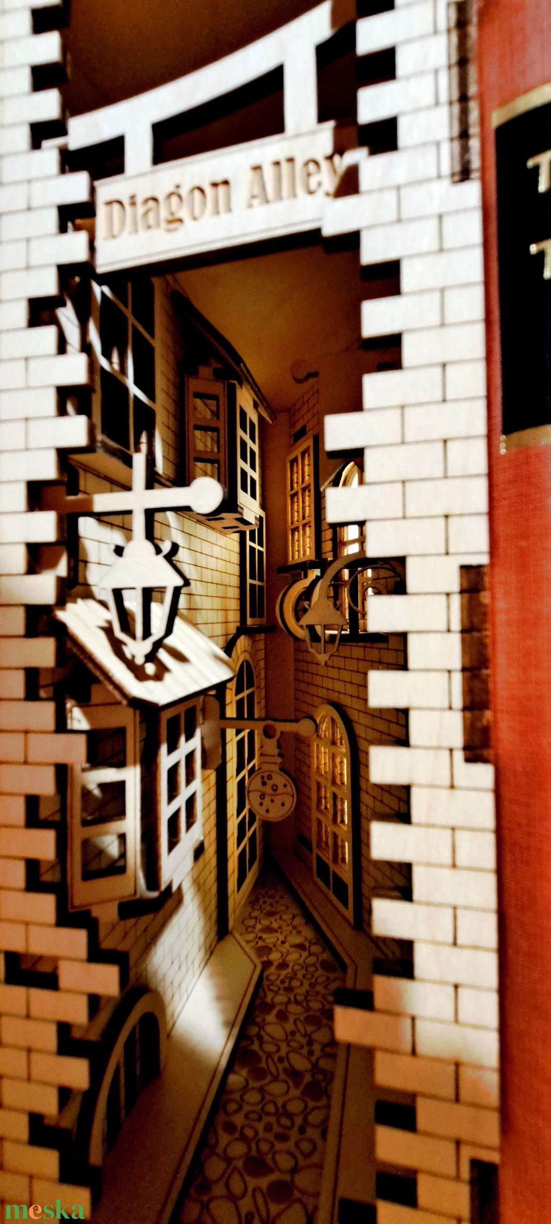 Book nook Harry Potter - otthon & életmód - dekoráció - asztal és polc dekoráció - könyvtámasz - Meska.hu