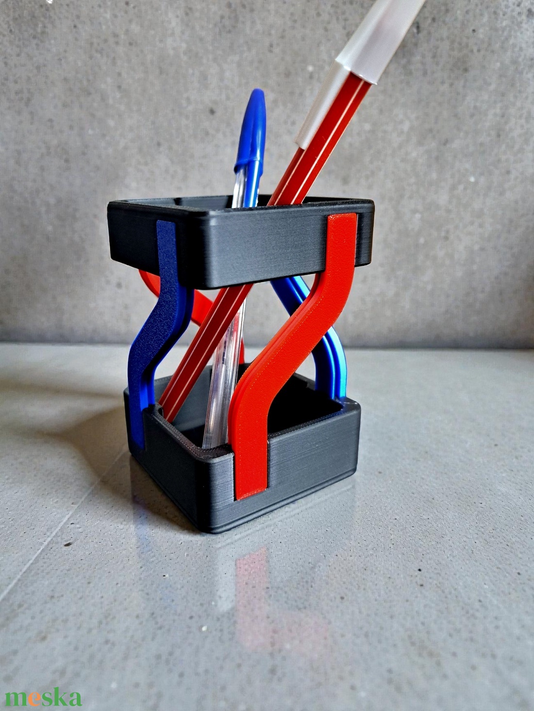 3D nyomtatott ceruzatartó TwistArt  - otthon & életmód - papír, írószer - ceruza & toll - Meska.hu