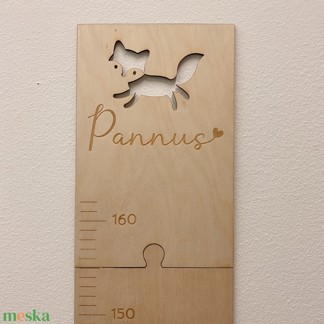 Rókás fa magasságmérő - otthon & életmód - babaszoba, gyerekszoba - babaszoba, gyerekszoba - Meska.hu