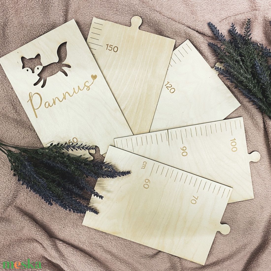 Rókás fa magasságmérő - otthon & életmód - babaszoba, gyerekszoba - babaszoba, gyerekszoba - Meska.hu