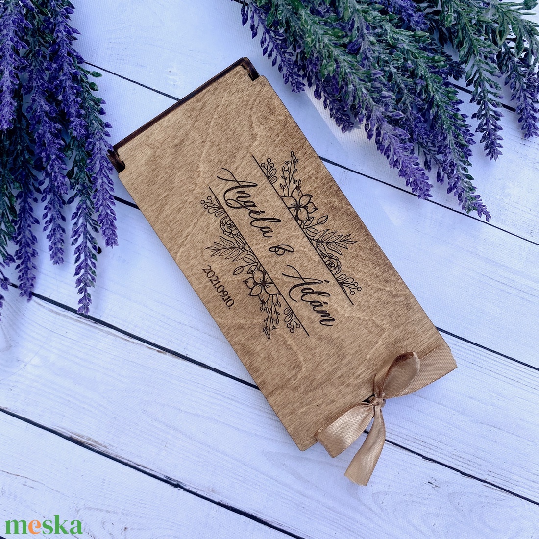 Virágos fa pénzátadó doboz esküvőre - ballagásra - különleges alkalomra  - esküvő - emlék & ajándék - nászajándék - Meska.hu