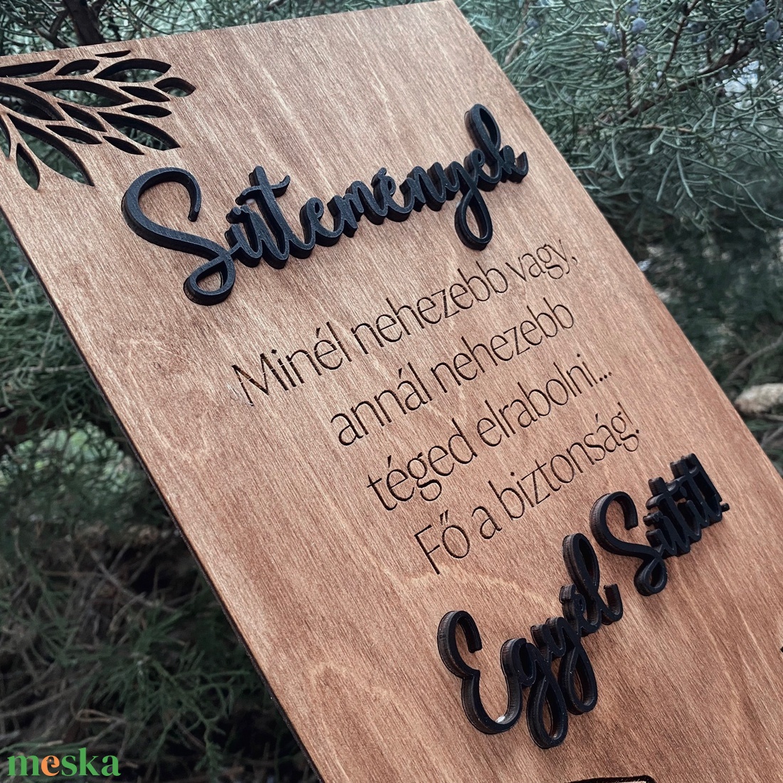 Vicces feliratos esküvői tábla - Sütemények - esküvő - dekoráció - tábla & jelzés - Meska.hu