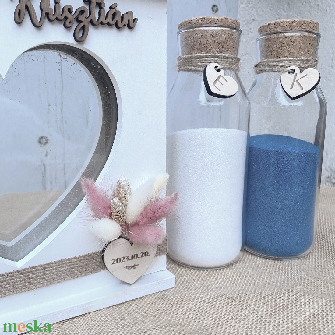Esküvői homokceremónia szett - esküvő - emlék & ajándék - nászajándék - ceremónia szett - Meska.hu