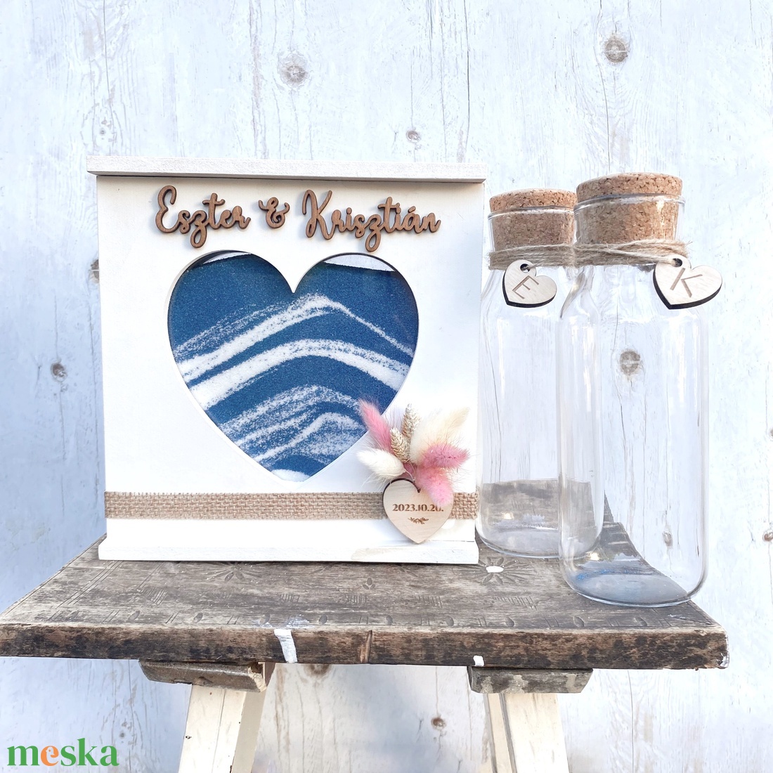 Esküvői homokceremónia szett - esküvő - emlék & ajándék - nászajándék - ceremónia szett - Meska.hu