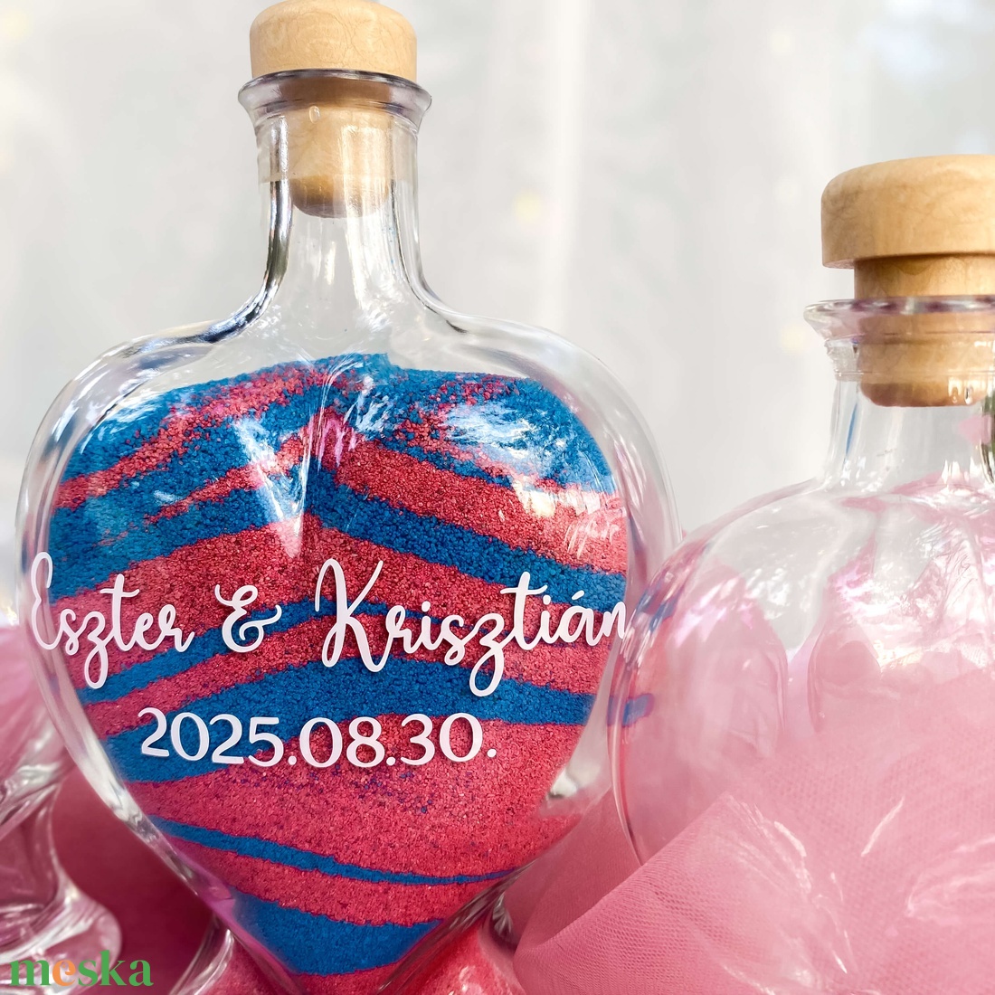 Homokceremónia - Szív - esküvő - emlék & ajándék - nászajándék - ceremónia szett - Meska.hu