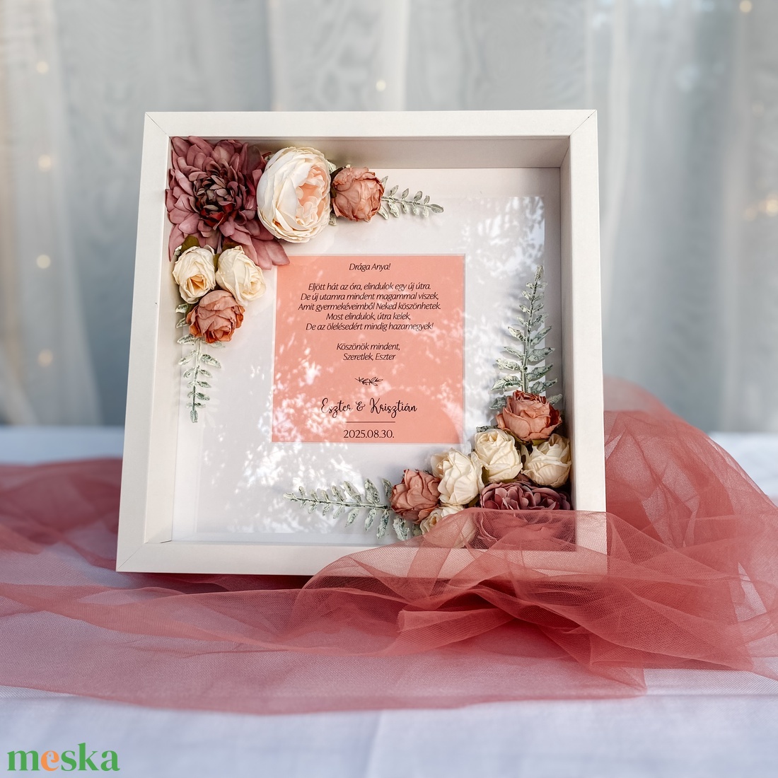 Egyedi szülőköszöntő képkeret - esküvő - emlék & ajándék - szülőköszöntő ajándék - Meska.hu