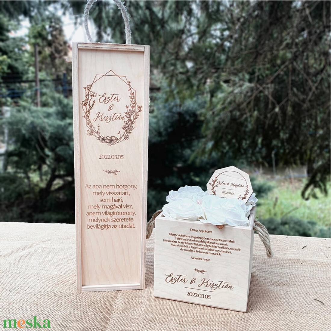 Esküvői Szülőköszöntő Ajándék szett � Fehér - esküvő - emlék & ajándék - szülőköszöntő ajándék - Meska.hu