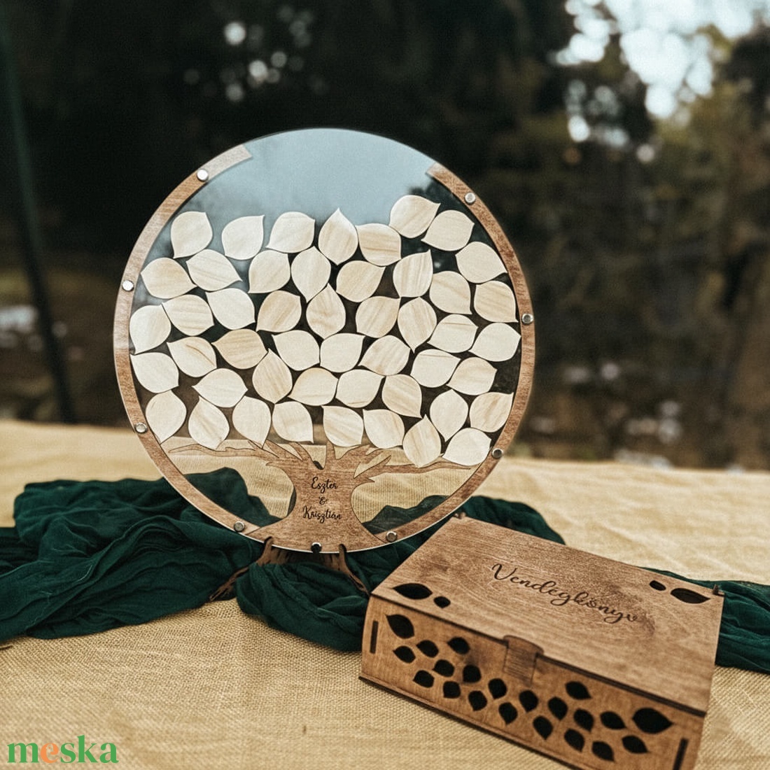 Alternatív vendégkönyv � fa - esküvő - emlék & ajándék - vendégkönyv - Meska.hu