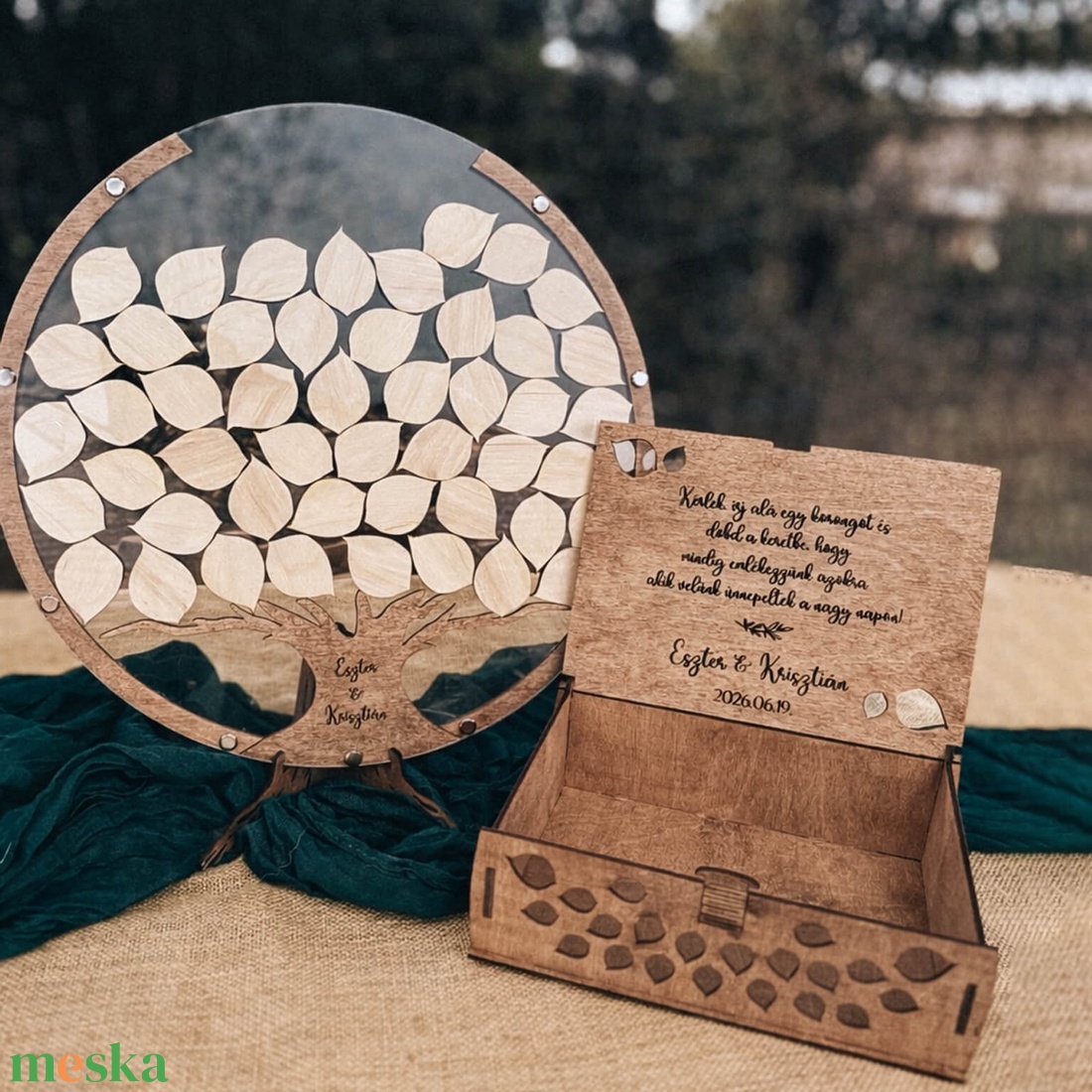Alternatív vendégkönyv � fa - esküvő - emlék & ajándék - vendégkönyv - Meska.hu