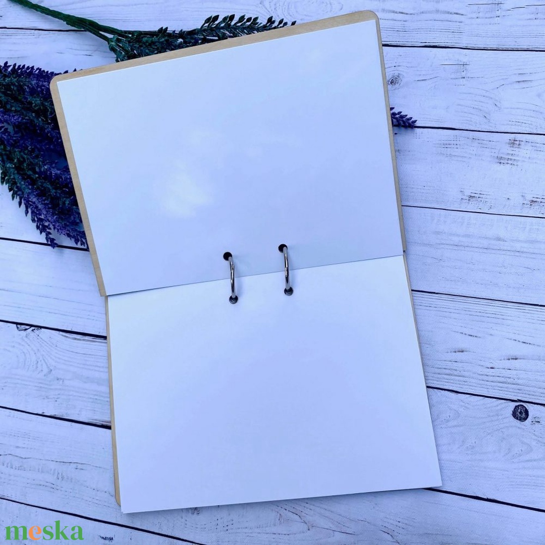 Esküvői vendégkönyv � Fa borítós natúr � geometrikus - esküvő - emlék & ajándék - vendégkönyv - Meska.hu