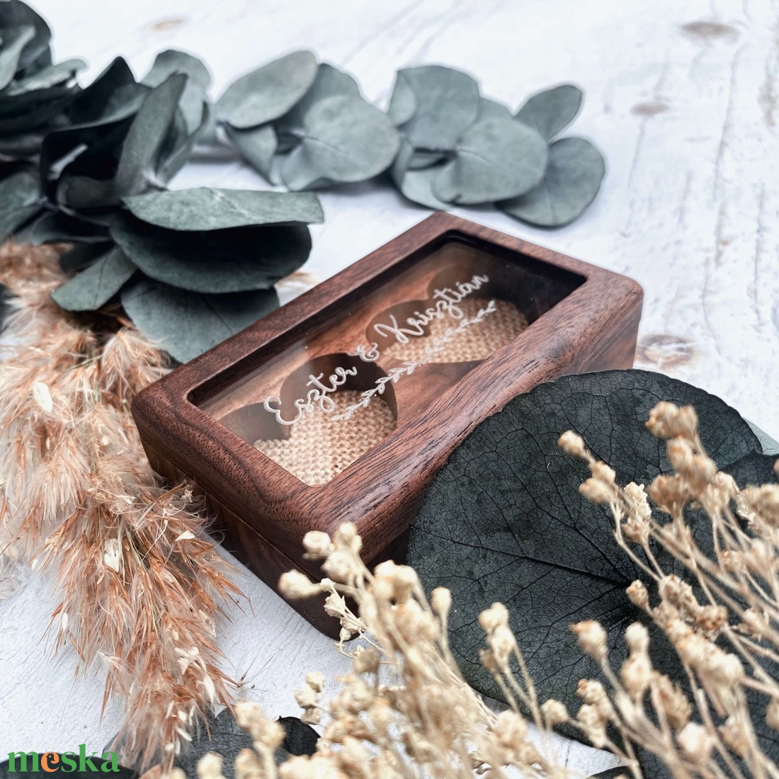 Esküvői Gyűrűtartó � szív - esküvő - kiegészítők - gyűrűtartó & gyűrűpárna - Meska.hu