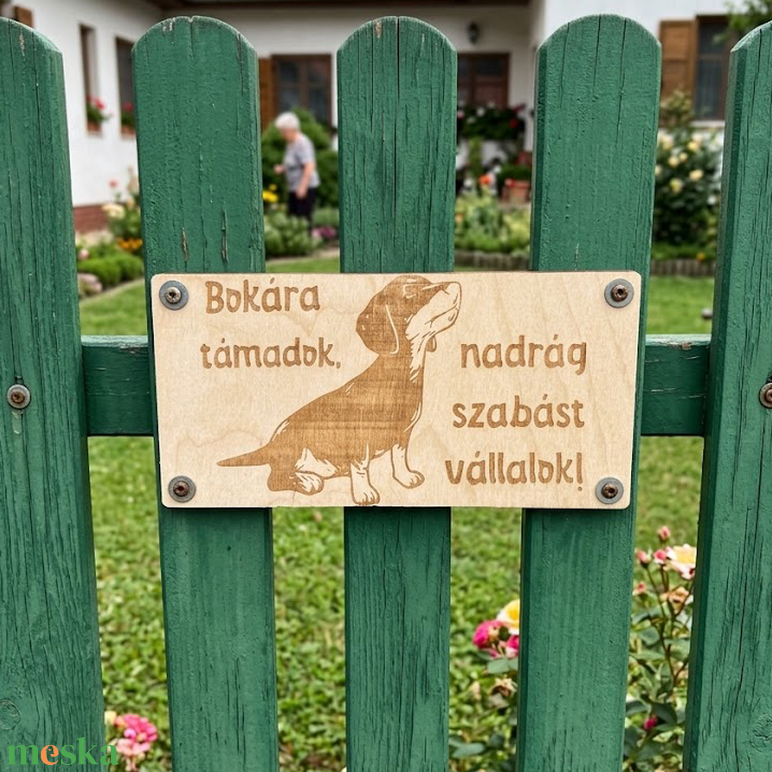 Tacskós vicces figyelmeztető tábla - otthon & életmód - ház & kert - kutyatábla - Meska.hu