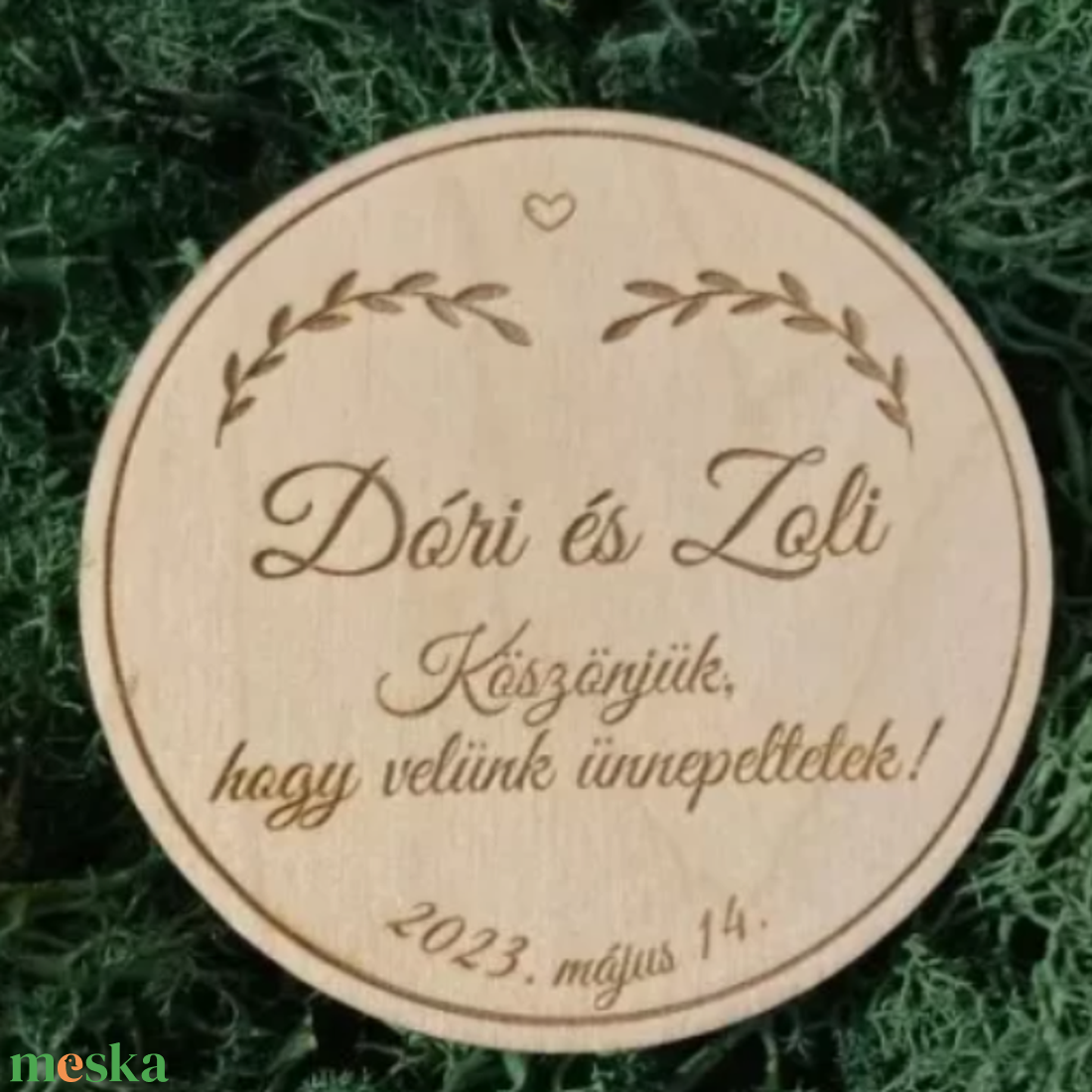 Fa köszönőajándék kör alakú - esküvő - emlék & ajándék - köszönőajándék - Meska.hu Fa köszönőajándék kör alakú - esküvő - emlék & ajándék - köszönőajándék - Meska.hu