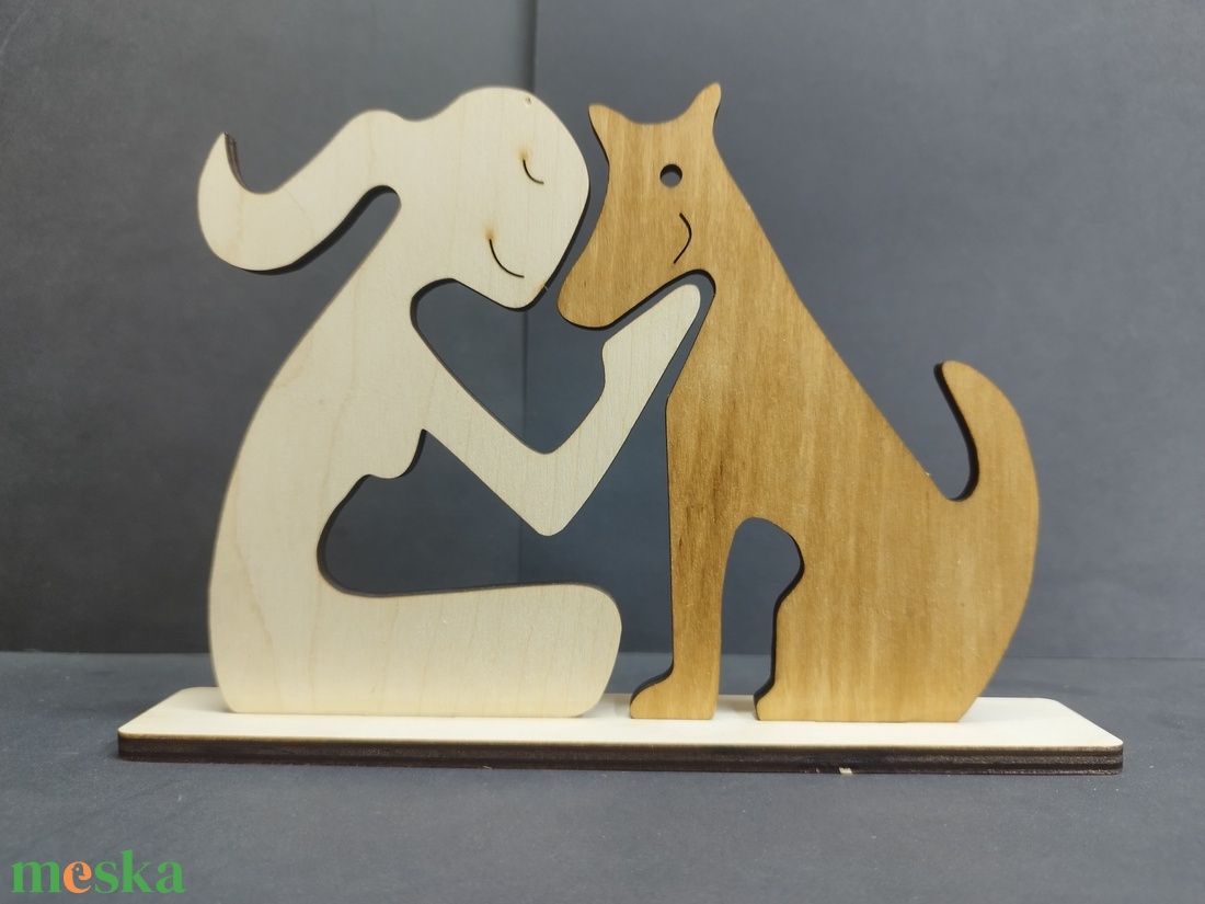 Kutyás lány  - otthon & életmód - dekoráció - asztal és polc dekoráció - asztaldísz - Meska.hu