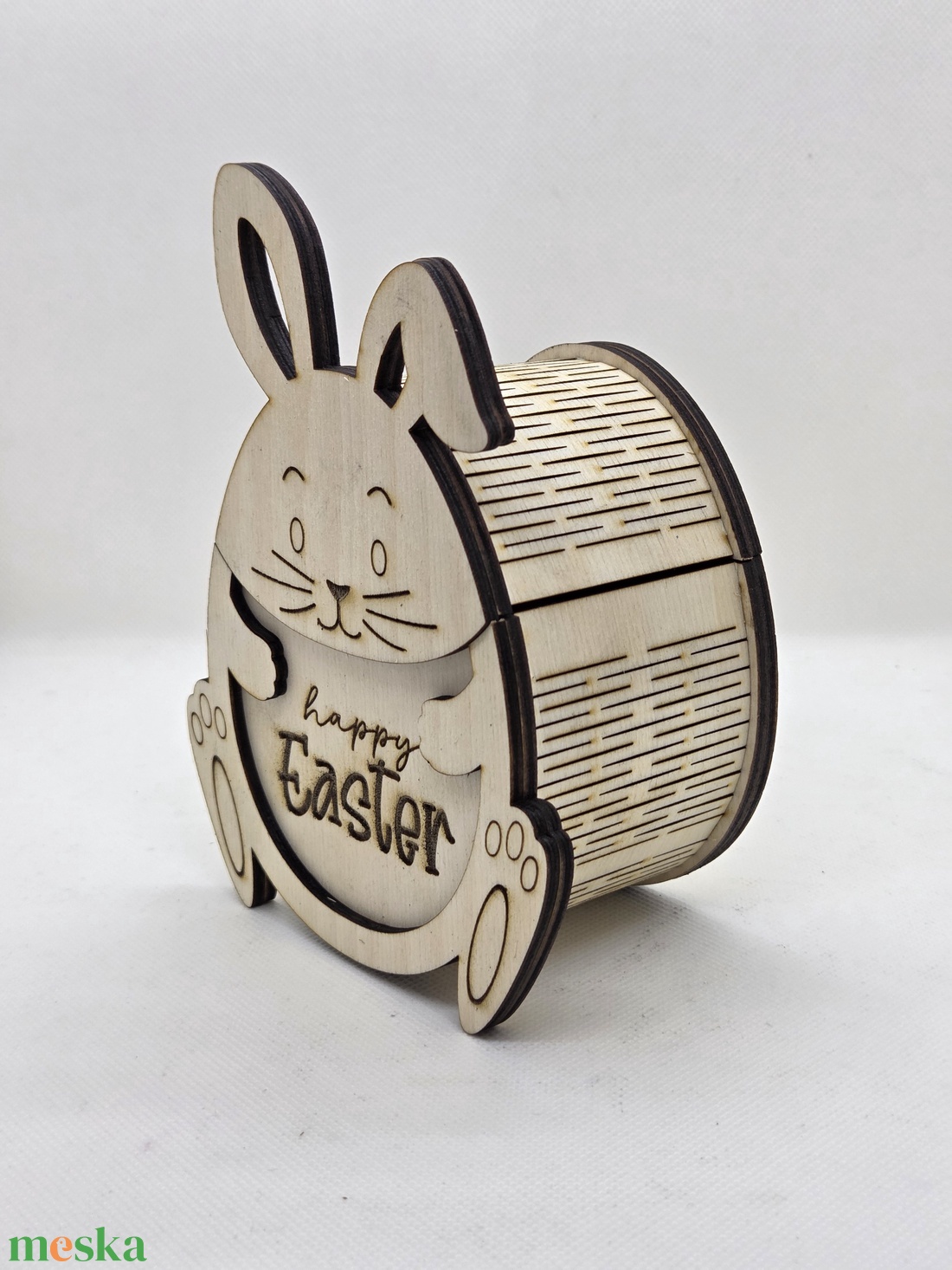 Cukorkatartó nyuszis - ünnepi díszek, dekorációk - húsvéti díszek és dekorációk - húsvéti asztaldíszek - Meska.hu