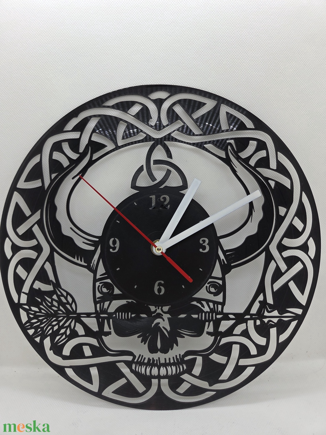 Falióra - Kelta koponya minta - otthon & életmód - dekoráció - fali és függő dekoráció - falióra & óra - Meska.hu