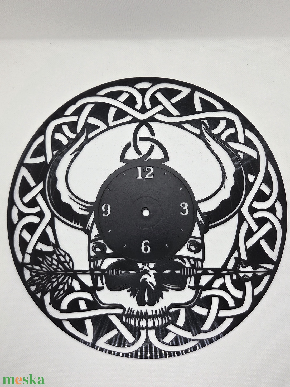 Falióra - Kelta koponya minta - otthon & életmód - dekoráció - fali és függő dekoráció - falióra & óra - Meska.hu