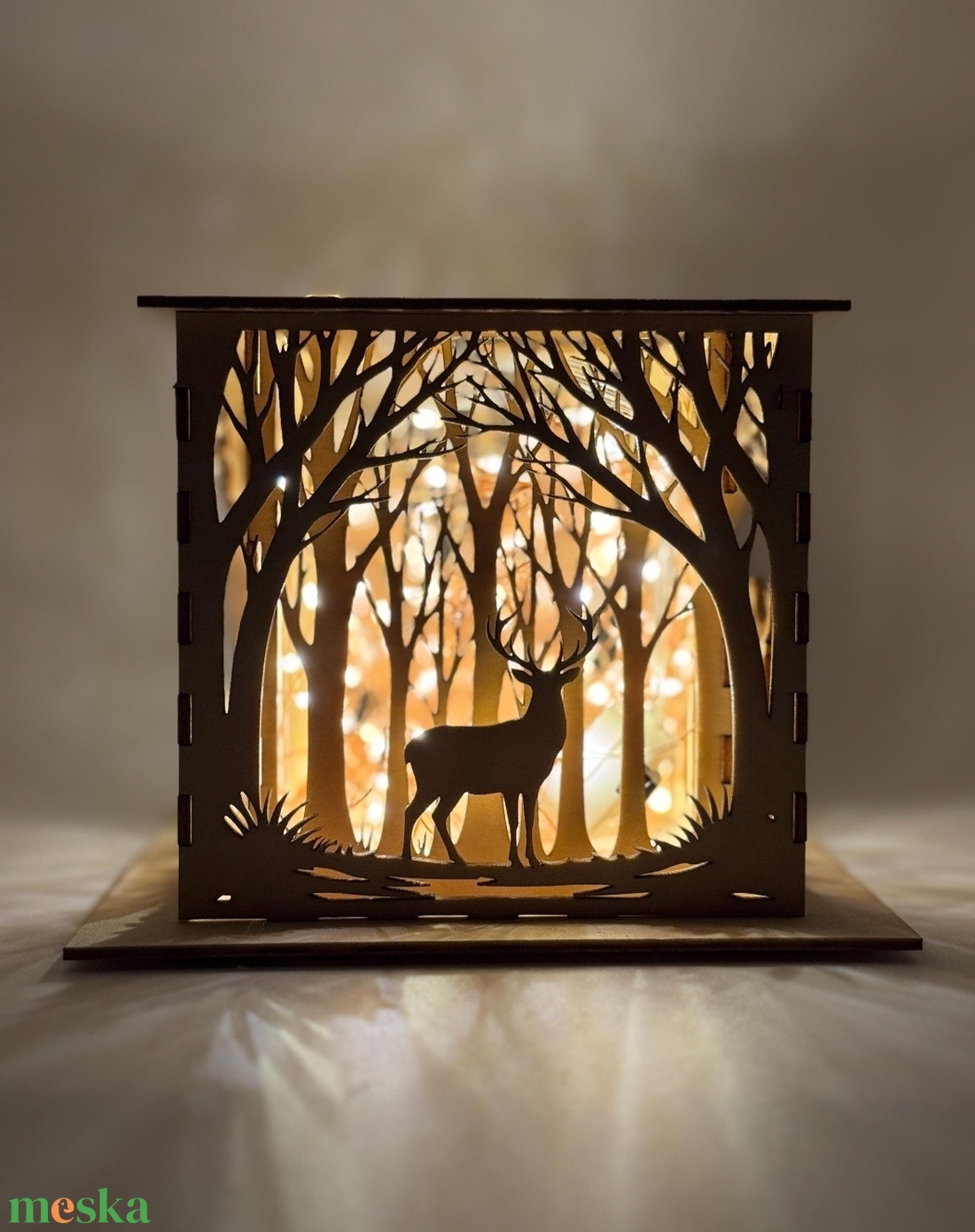 Mécsestartó - erdei természet motívummal - otthon & életmód - gyertya, illat, aroma - mécses és mécsestartó - Meska.hu