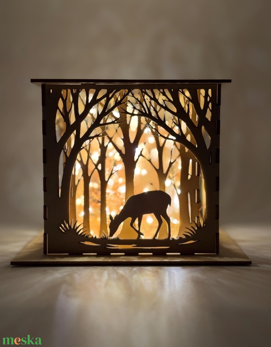 Mécsestartó - erdei természet motívummal - otthon & életmód - gyertya, illat, aroma - mécses és mécsestartó - Meska.hu