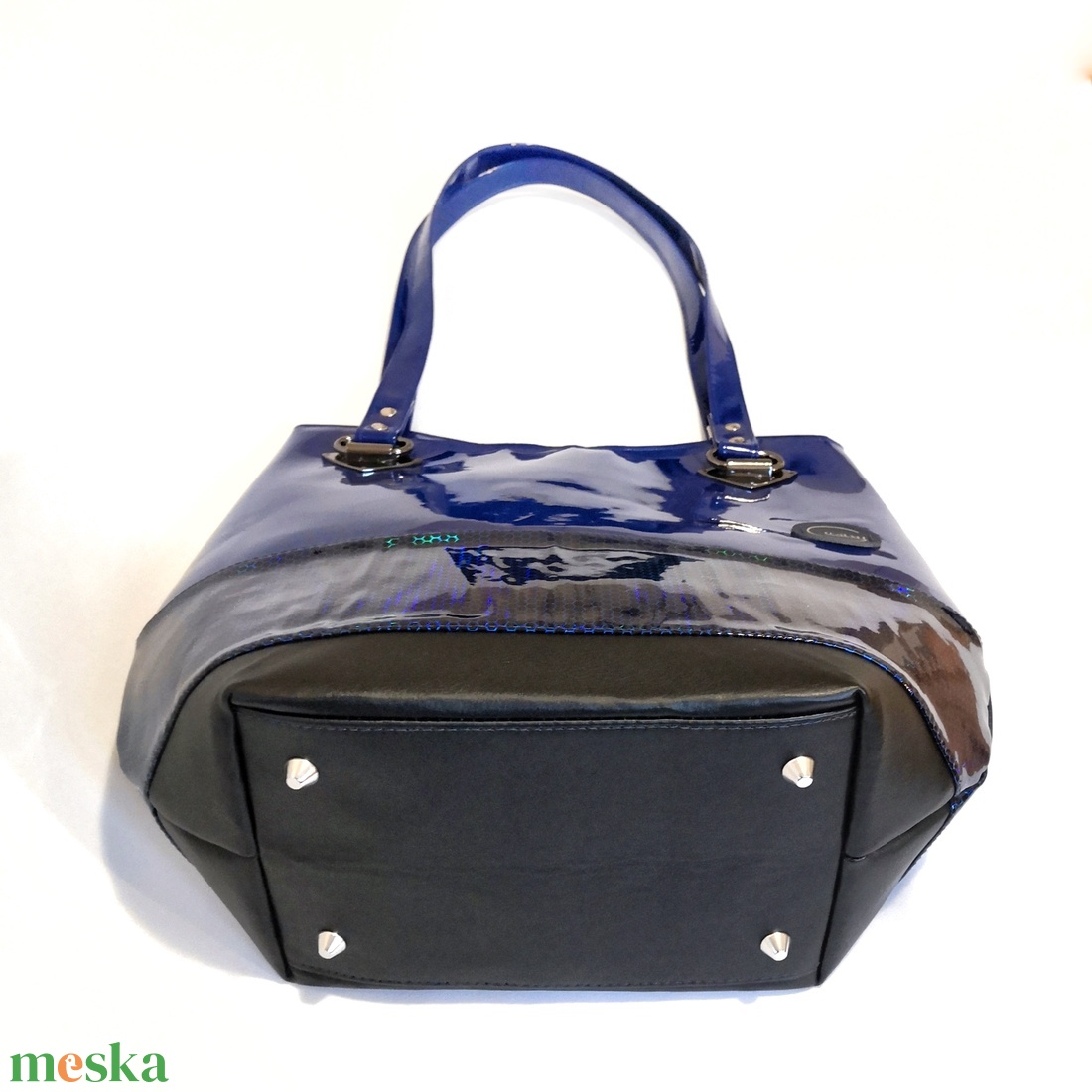 Női királykék hologramos válltáska - vízlepergető - táska & tok - kézitáska & válltáska - válltáska - Meska.hu