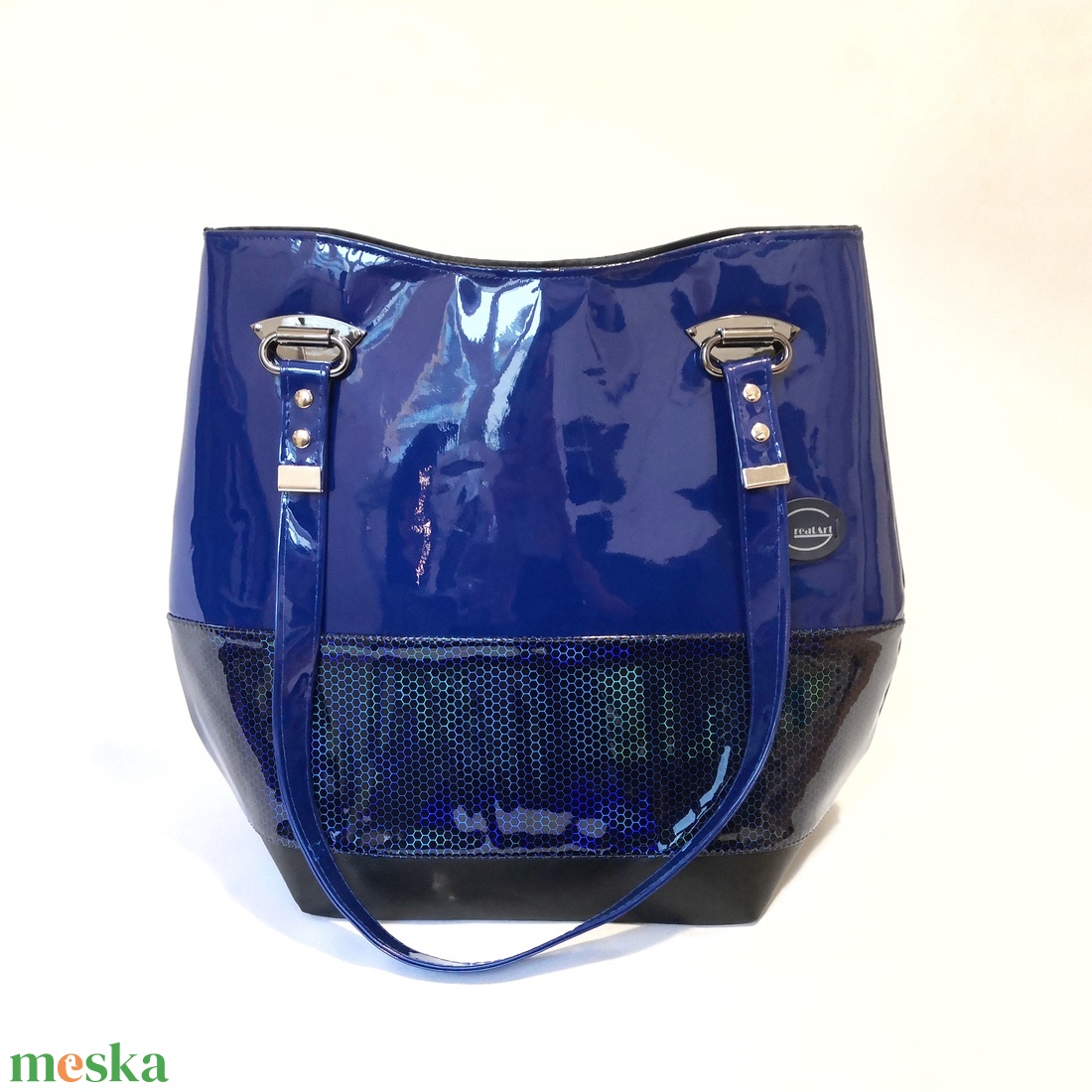 Női királykék hologramos válltáska - vízlepergető - táska & tok - kézitáska & válltáska - válltáska - Meska.hu