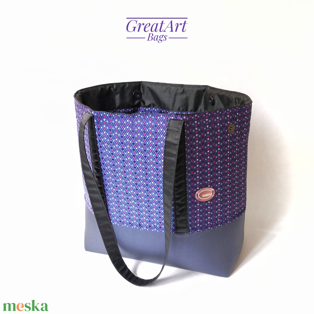 Női textilbőr nagy válltáska - sötétkék tote bag - táska & tok - kézitáska & válltáska - nagy pakolós táska - Meska.hu Női textilbőr nagy válltáska - sötétkék tote bag - táska & tok - kézitáska & válltáska - nagy pakolós táska - Meska.hu