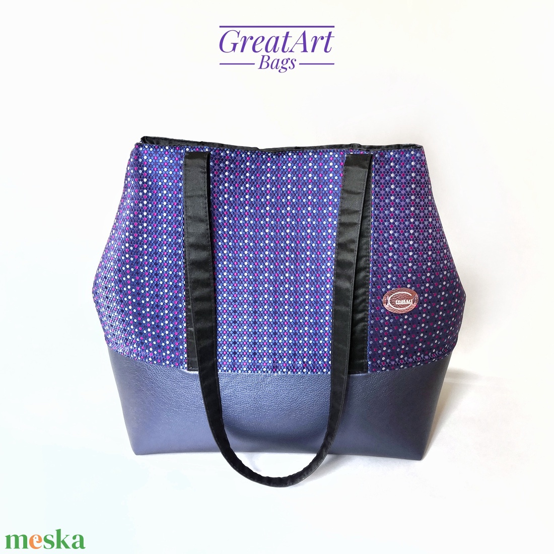 Női textilbőr nagy válltáska - sötétkék tote bag - táska & tok - kézitáska & válltáska - nagy pakolós táska - Meska.hu Női textilbőr nagy válltáska - sötétkék tote bag - táska & tok - kézitáska & válltáska - nagy pakolós táska - Meska.hu
