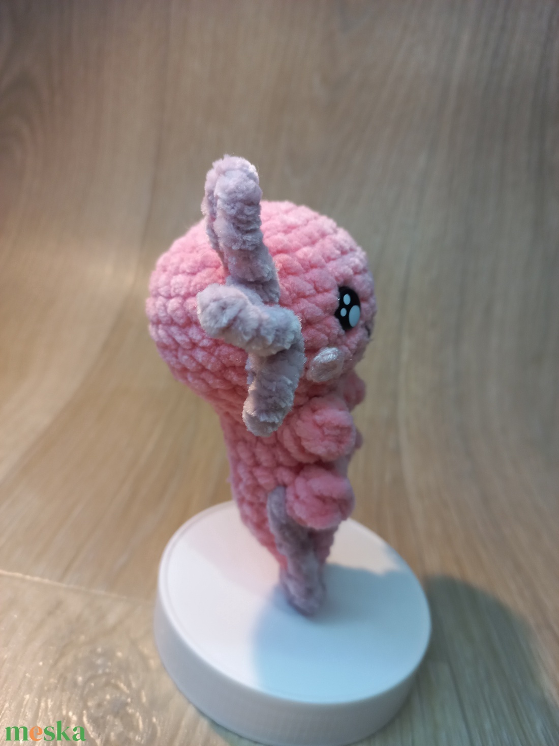 Plüss Axolotl, horgolt figura, 12 cm - játék & sport - plüssállat & játékfigura - hal - Meska.hu