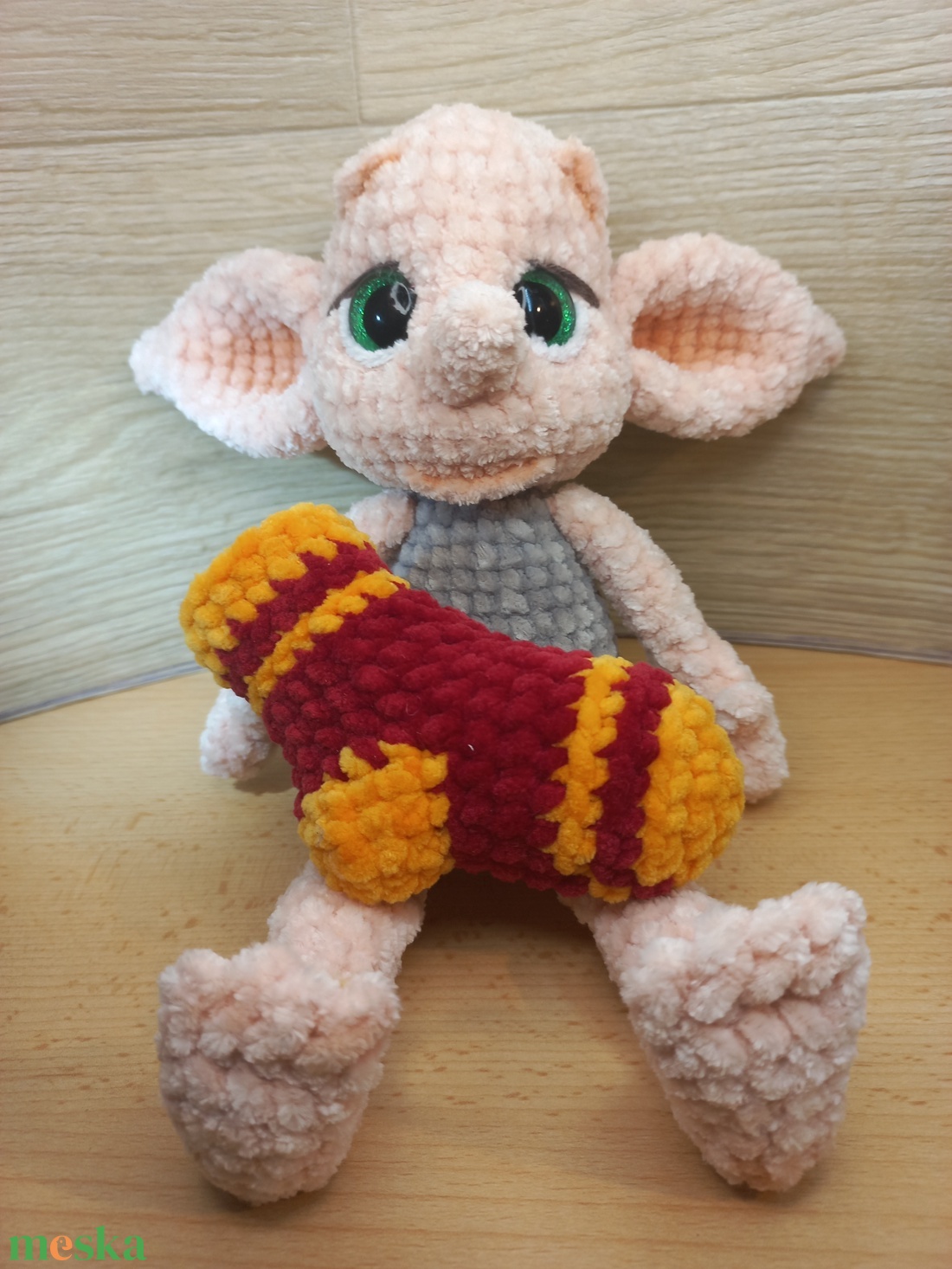 Bébi Dobby, horgolt figura, 26 cm - játék & sport - plüssállat & játékfigura - plüss mesefigurák - Meska.hu