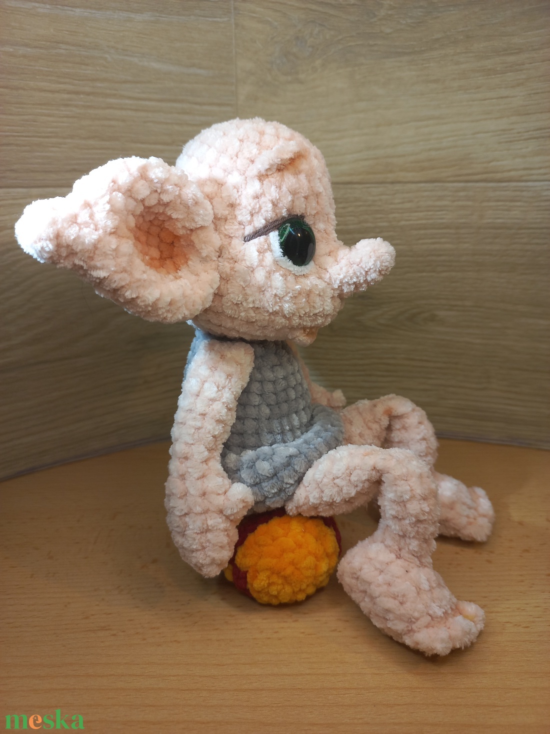 Bébi Dobby, horgolt figura, 26 cm - játék & sport - plüssállat & játékfigura - plüss mesefigurák - Meska.hu