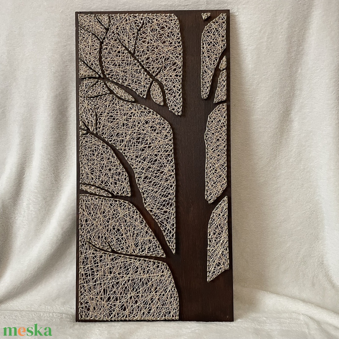 Téli erdő - kép string art technikával - otthon & életmód - dekoráció - fali és függő dekoráció - falra akasztható dekor - Meska.hu Téli erdő - kép string art technikával - otthon & életmód - dekoráció - fali és függő dekoráció - falra akasztható dekor - Meska.hu