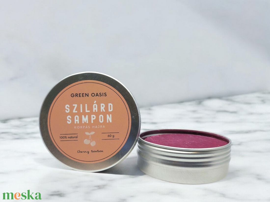 Szilárd sampon Cherry korpás hajra - szépségápolás - sampon & hajápolás - Meska.hu
