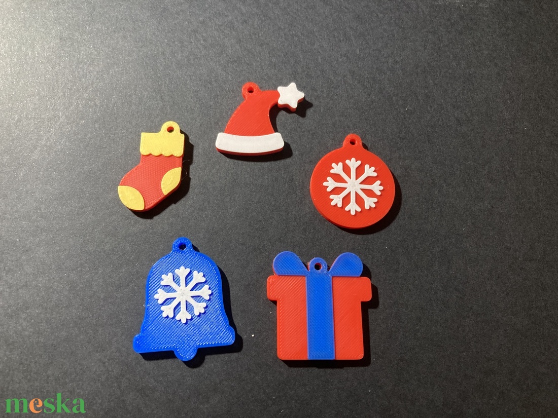 Karácsonyos kulcstartó, fityegő, fadísz - táska & tok - kulcstartó & táskadísz - táskadísz - Meska.hu