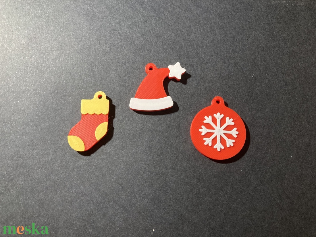 Karácsonyos kulcstartó, fityegő, fadísz - táska & tok - kulcstartó & táskadísz - táskadísz - Meska.hu