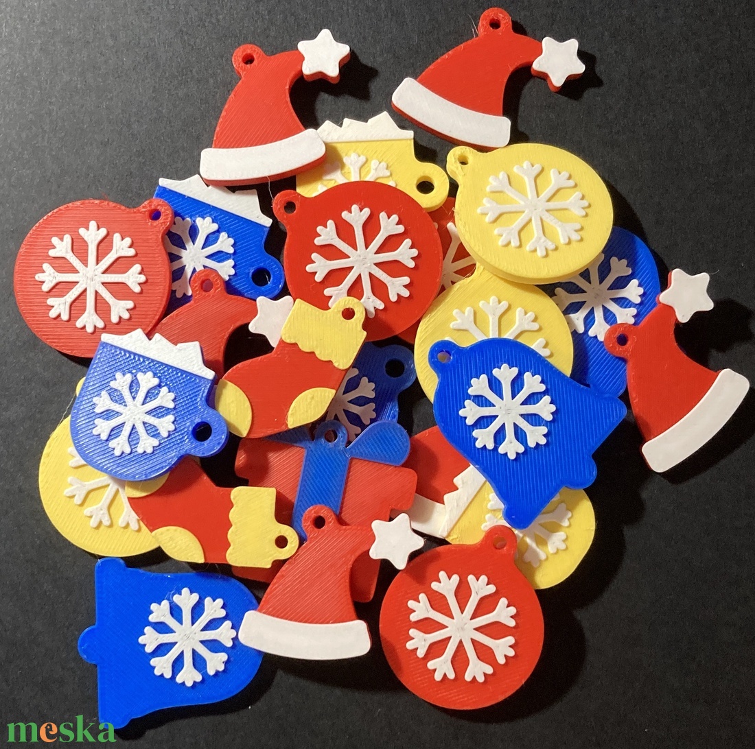 Karácsonyos kulcstartó, fityegő, fadísz - táska & tok - kulcstartó & táskadísz - táskadísz - Meska.hu