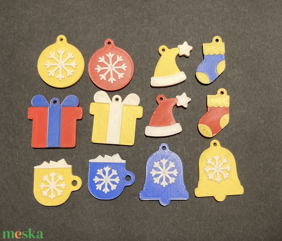 Karácsonyos kulcstartó, fityegő, fadísz - táska & tok - kulcstartó & táskadísz - táskadísz - Meska.hu