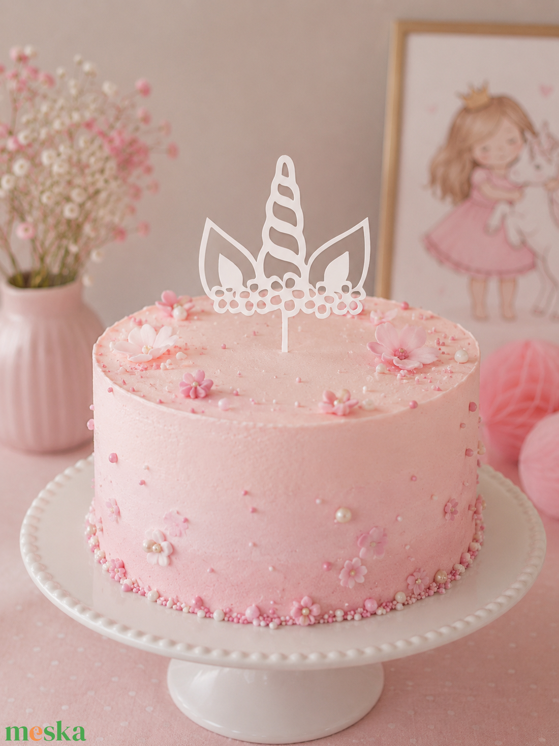 Torta topper - esküvő - dekoráció - sütidísz - Meska.hu